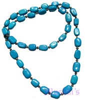 Beaded long necklace - click here for large view