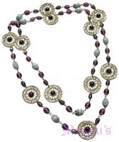 Beaded long necklace - click here for large view