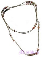 Beaded long necklace - click here for large view