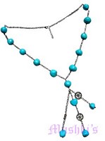Beaded long necklace - click here for large view