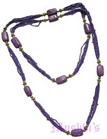 Beaded long necklace - click here for large view