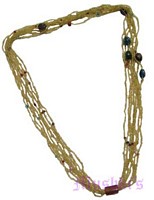 Beaded long necklace - click here for large view