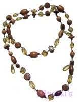 Beaded long necklace - click here for large view