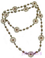Beaded long necklace - click here for large view