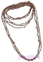 Beaded long necklace - click here for large view