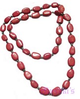 Beaded long necklace - click here for large view