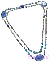 Beaded long necklace - click here for large view