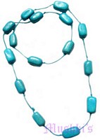 Beaded long necklace - click here for large view