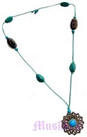Beaded long necklace - click here for large view