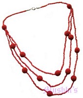Beaded long necklace - click here for large view