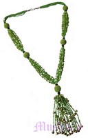 Beaded long necklace - click here for large view