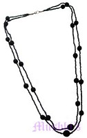 Beaded long necklace - click here for large view