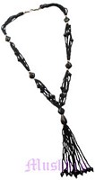 Beaded long necklace - click here for large view