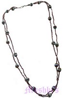 Beaded long necklace - click here for large view