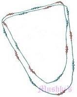 Beaded long necklace - click here for large view