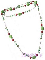 Beaded long necklace - click here for large view