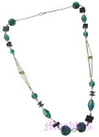 Beaded long necklace - click here for large view