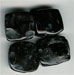Square Black Agate Cabachon - click here for large view