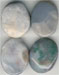 White Oval Agate Cabachon - click here for large view