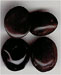 Black Oval Agate Cabachon - click here for large view