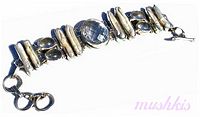 Gemstone studed bracelet - click here for large view