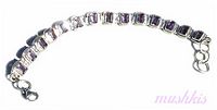 Gemstone studed bracelet - click here for large view