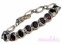 Gemstone studed bracelet - click here for large view