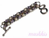 Gemstone studed bracelet - click here for large view