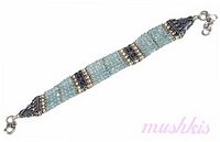 Gemstone studed bracelet - click here for large view