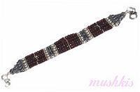 Gemstone studed bracelet - click here for large view