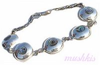 Gemstone studed bracelet - click here for large view