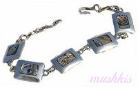 Gemstone studed bracelet - click here for large view