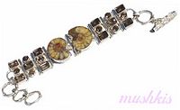 Gemstone studed bracelet - click here for large view