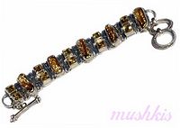 Gemstone studed bracelet - click here for large view