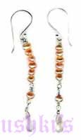 Pearl,Crystal Stone Earring - click here for large view