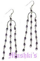 Amythest Stone Earring - click here for large view