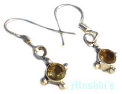 gemstone silver earring - click here for large view