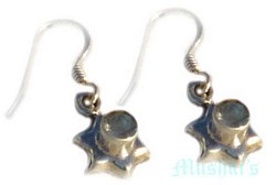 gemstone silver earring - click here for large view