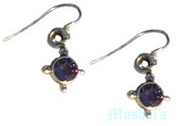 gemstone silver earring - click here for large view