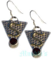 gemstone silver earring - click here for large view