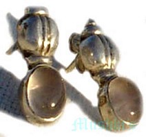 gemstone silver earring - click here for large view