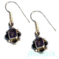 gemstone silver earring - click here for large view