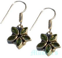 gemstone silver earring - click here for large view