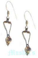 gemstone silver earring - click here for large view