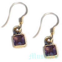 gemstone silver earring - click here for large view