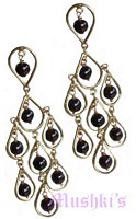 Semi precious silver earring - click here for large view