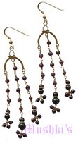 Semi precious silver earring - click here for large view