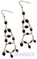 Semi precious silver earring - click here for large view