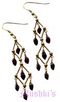 Semi precious silver earring - click here for large view