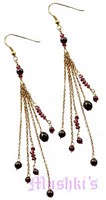 Semi precious silver earring - click here for large view
